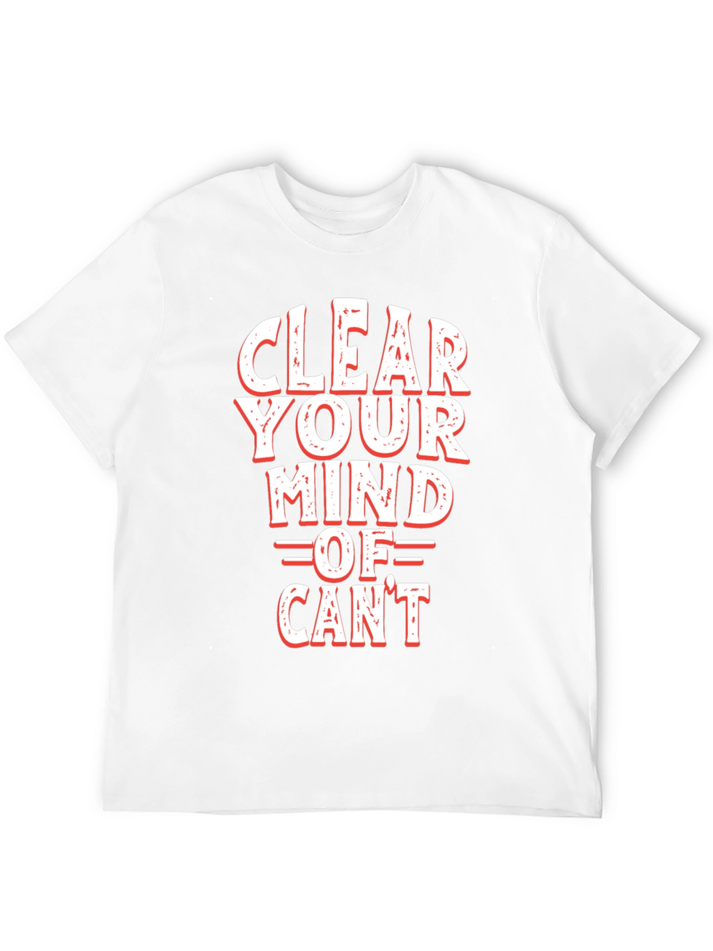 Clear Your Mind Black Graphic Tee - Motivational T-Shirt
