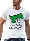 T-Rex Hates Handball Graphic Tee