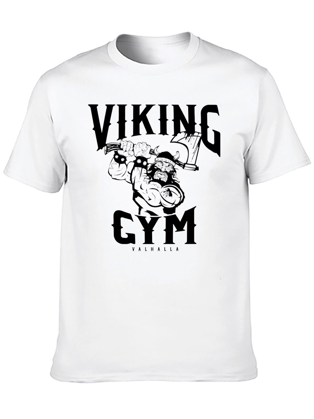 Viking Gym Valhalla T-Shirt - Black Graphic Tee