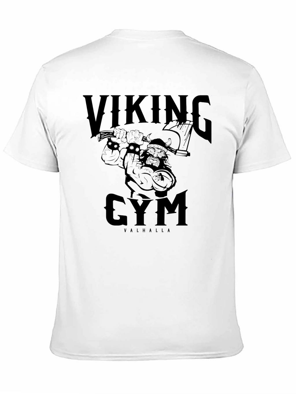 Viking Gym Valhalla T-Shirt - Black Graphic Tee
