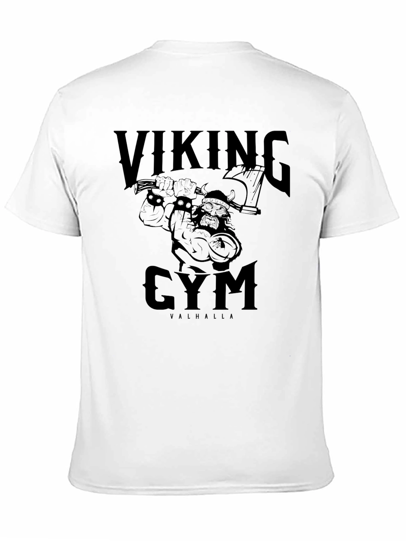 Viking Gym Valhalla T-Shirt - Black Graphic Tee
