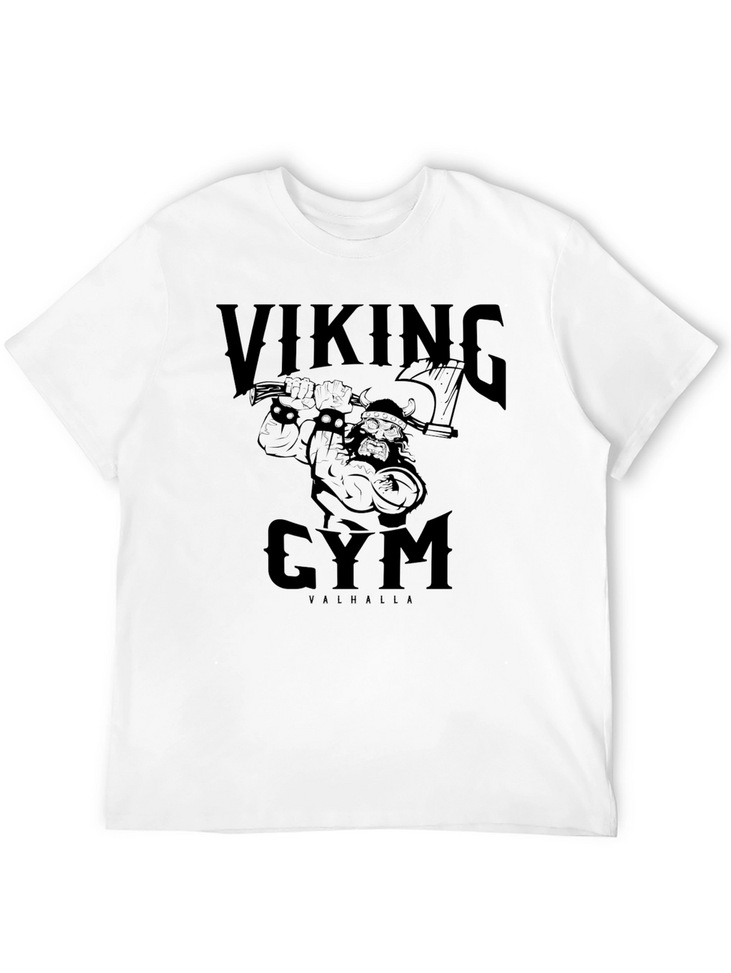 Viking Gym Valhalla T-Shirt - Black Graphic Tee
