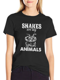 Snakes are my Spirit Animals Graphic T-Shirt