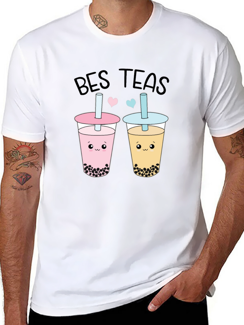 Cute Best Teas Boba Bubble Tea Graphic T-Shirt