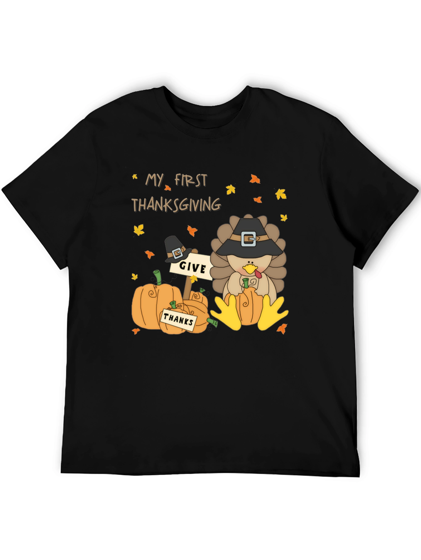 My First Thanksgiving Turkey Pumpkin Graphic Tee