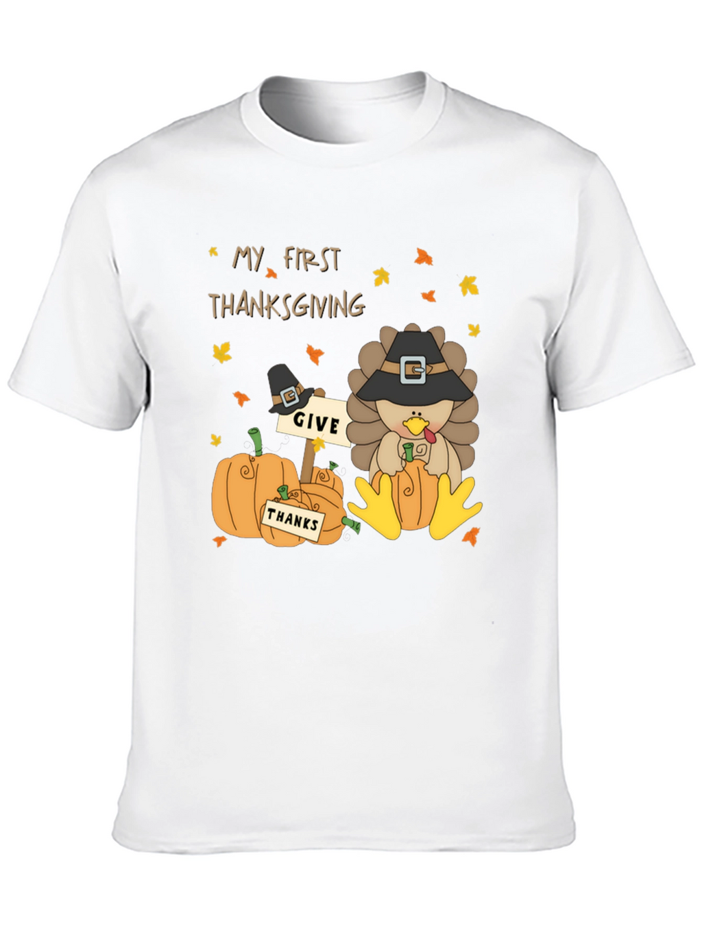 My First Thanksgiving Turkey Pumpkin Graphic Tee