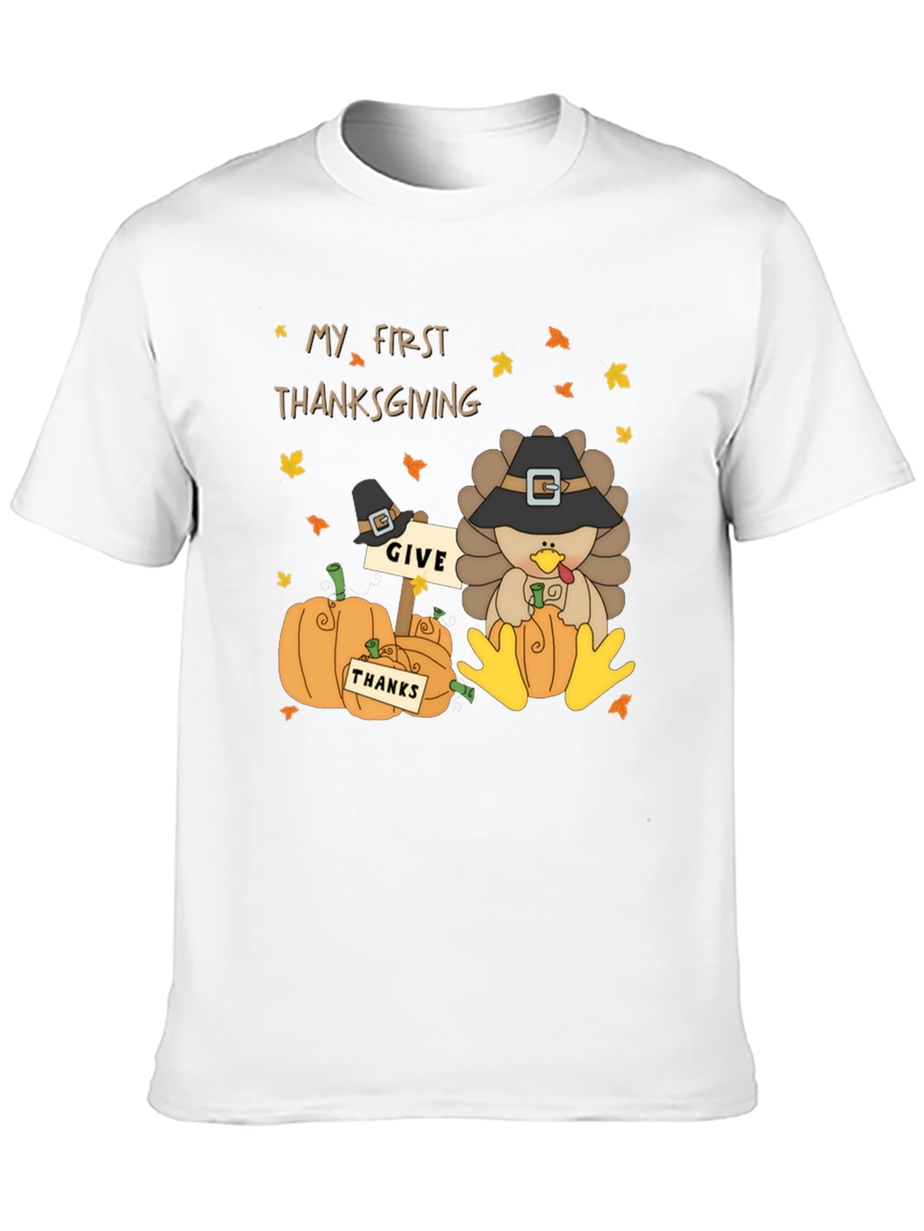 My First Thanksgiving Turkey Pumpkin Graphic Tee