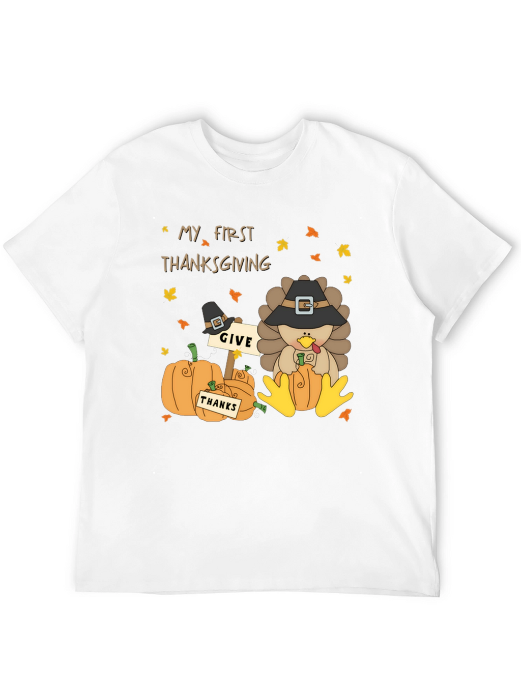 My First Thanksgiving Turkey Pumpkin Graphic Tee