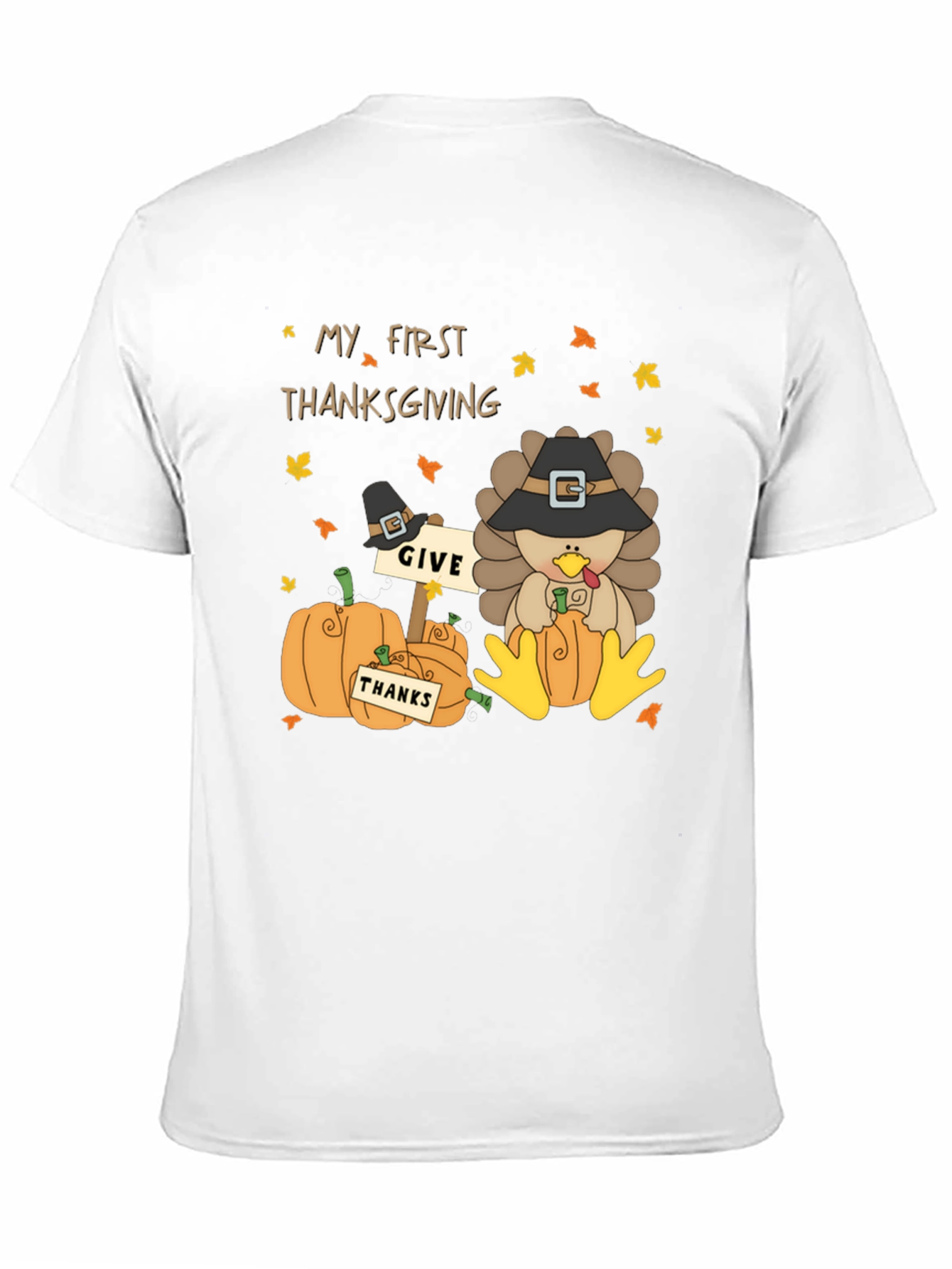 My First Thanksgiving Turkey Pumpkin Graphic Tee