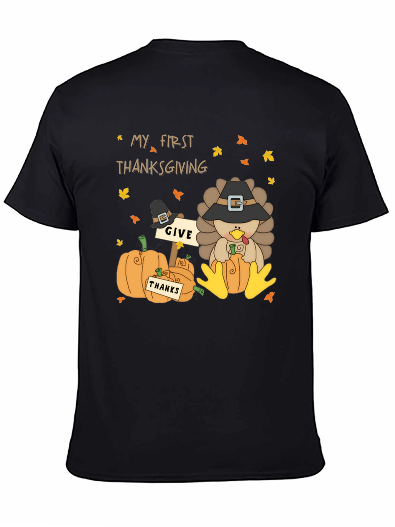 My First Thanksgiving Turkey Pumpkin Graphic Tee