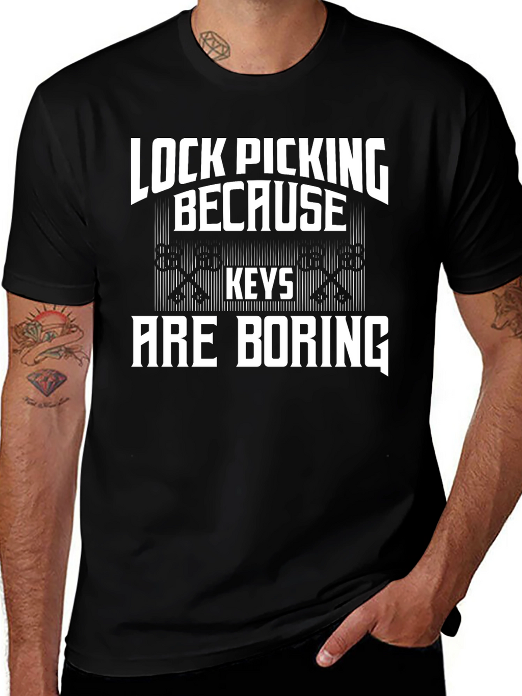 Lock Picking Because Keys Are Boring T-Shirt