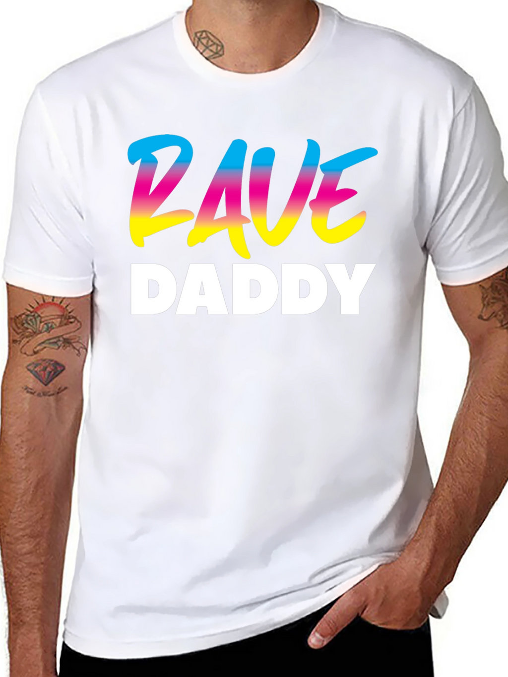 Rave Daddy T-Shirt - Black Graphic Tee