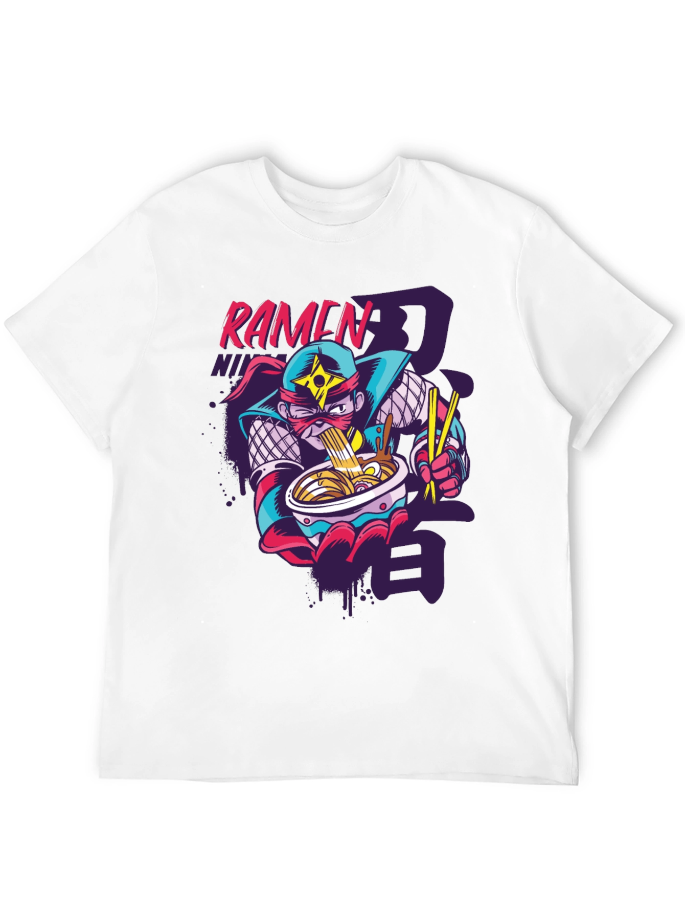 Ramen Ninja Graphic Tee - Fun Anime Inspired Shirt