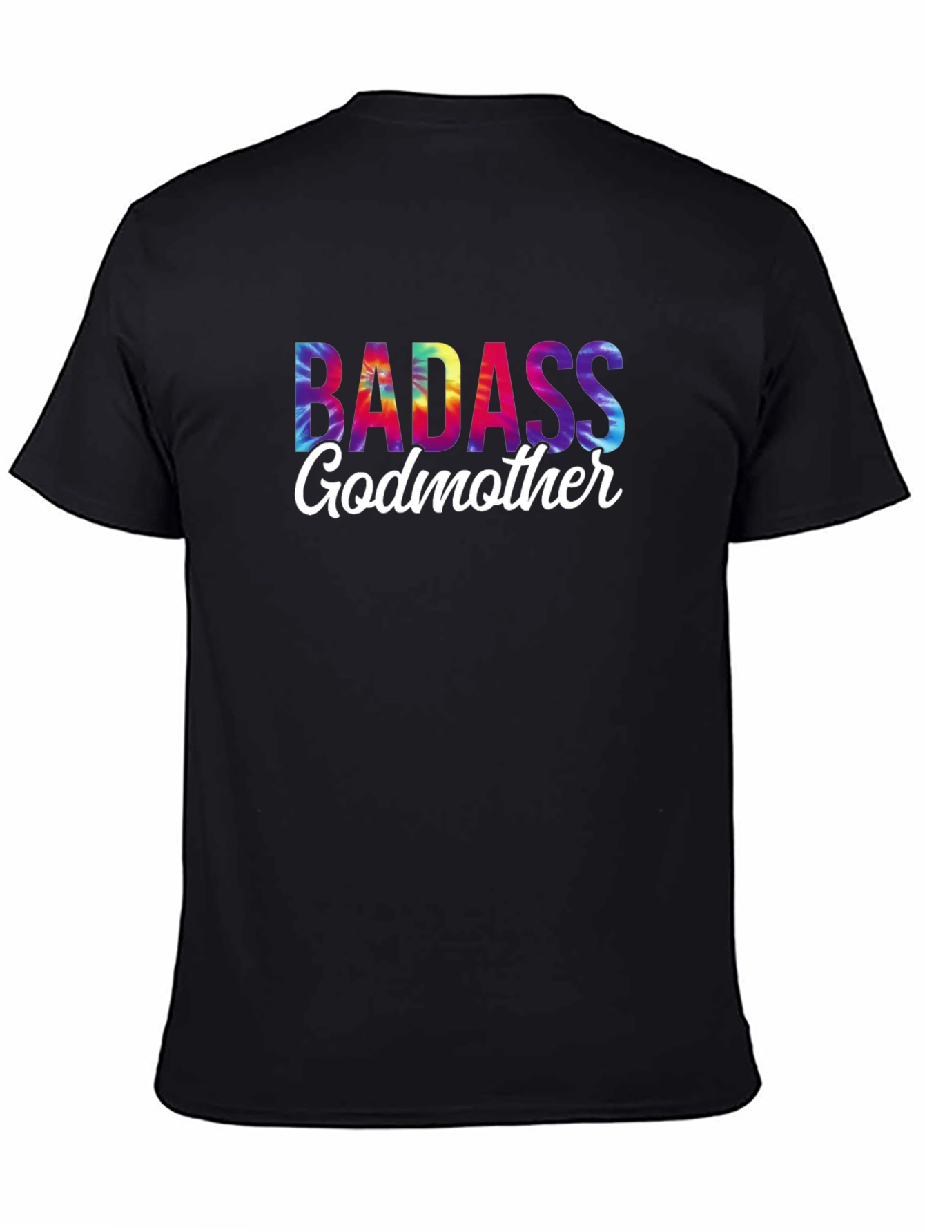Badass Godmother Tie-Dye Graphic Tee - Novelty Gift