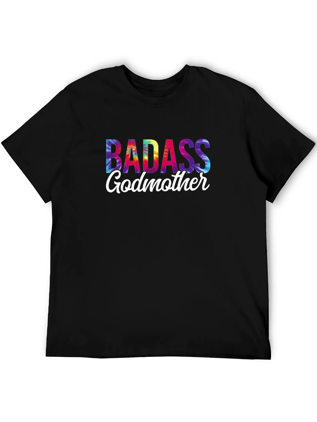 Badass Godmother Tie-Dye Graphic Tee - Novelty Gift