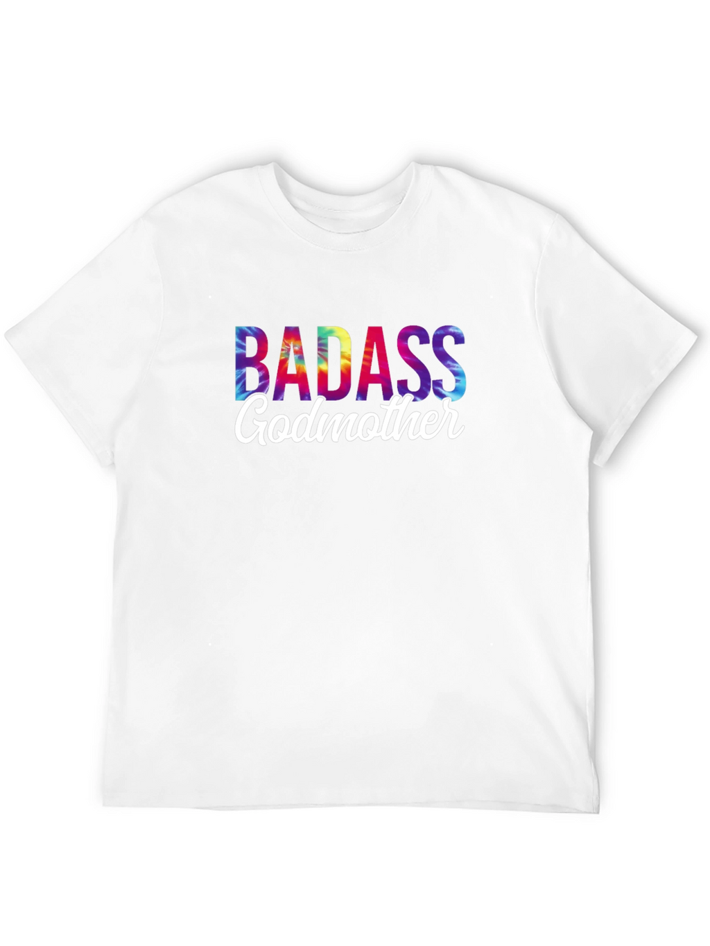 Badass Godmother Tie-Dye Graphic Tee - Novelty Gift