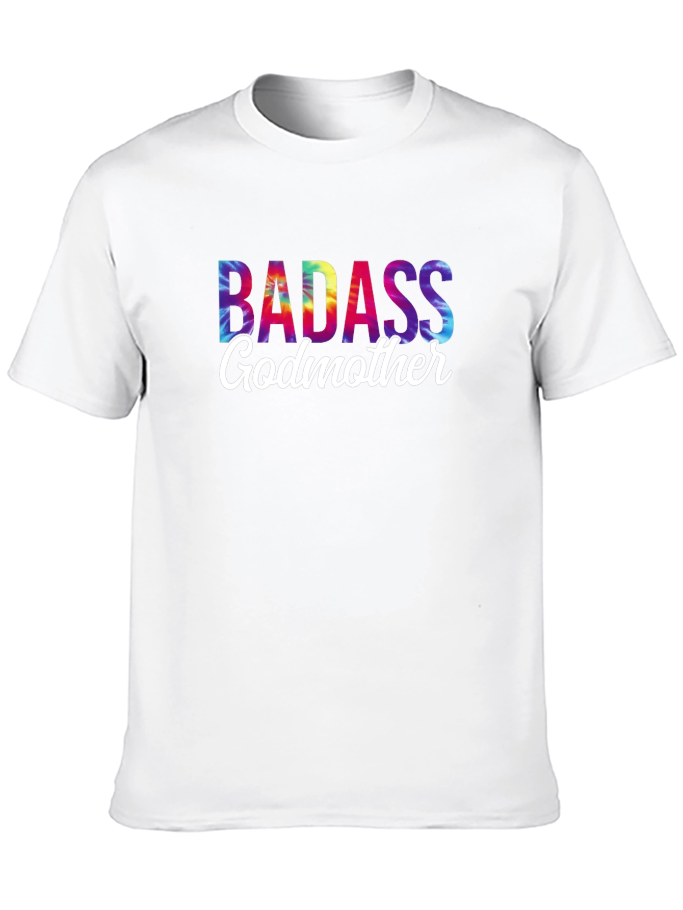 Badass Godmother Tie-Dye Graphic Tee - Novelty Gift