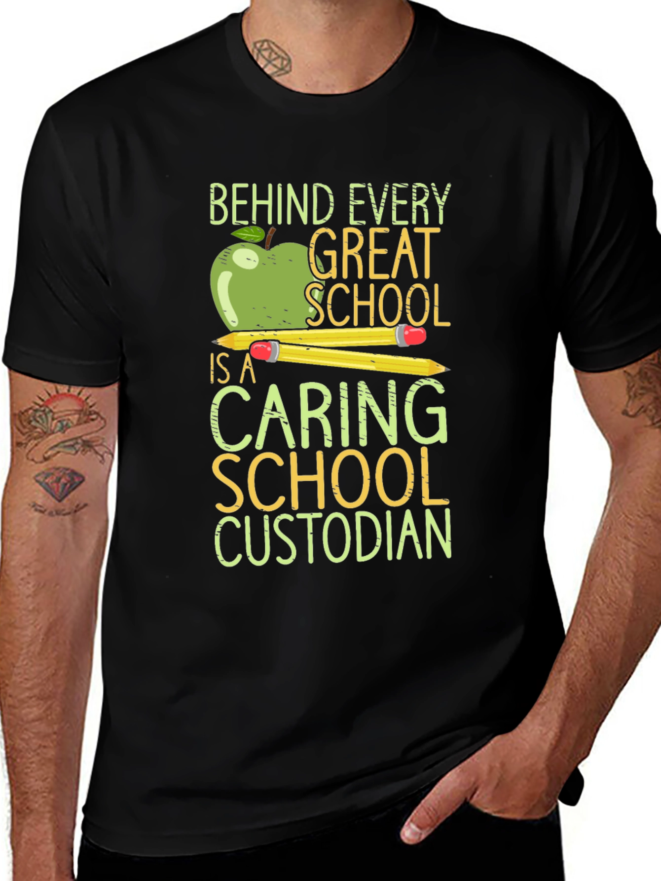 Caring School Custodian T-Shirt