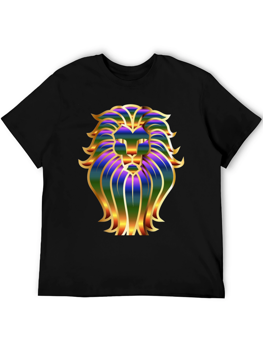 Lion Graphic Black T-Shirt
