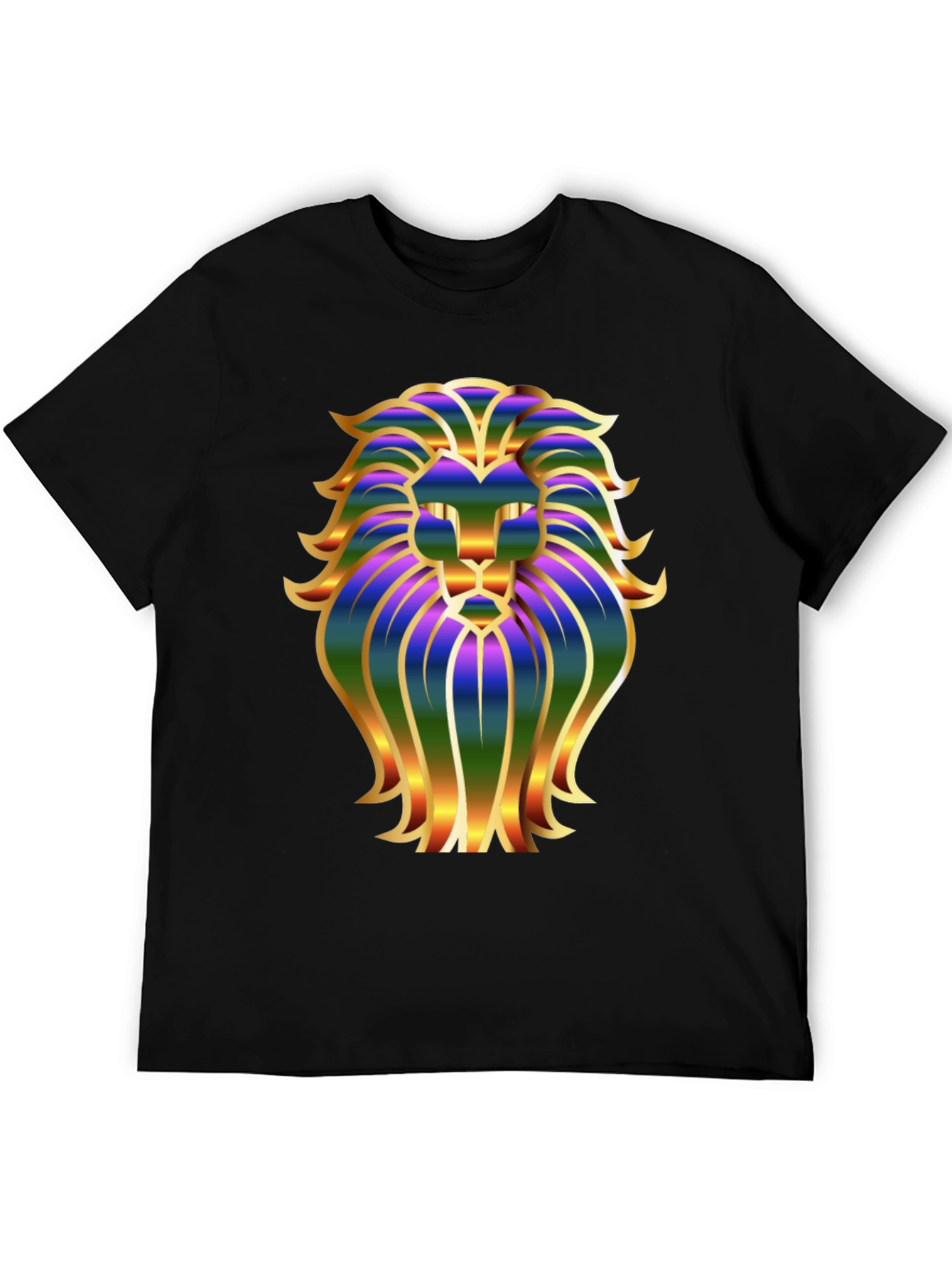 Lion Graphic Black T-Shirt