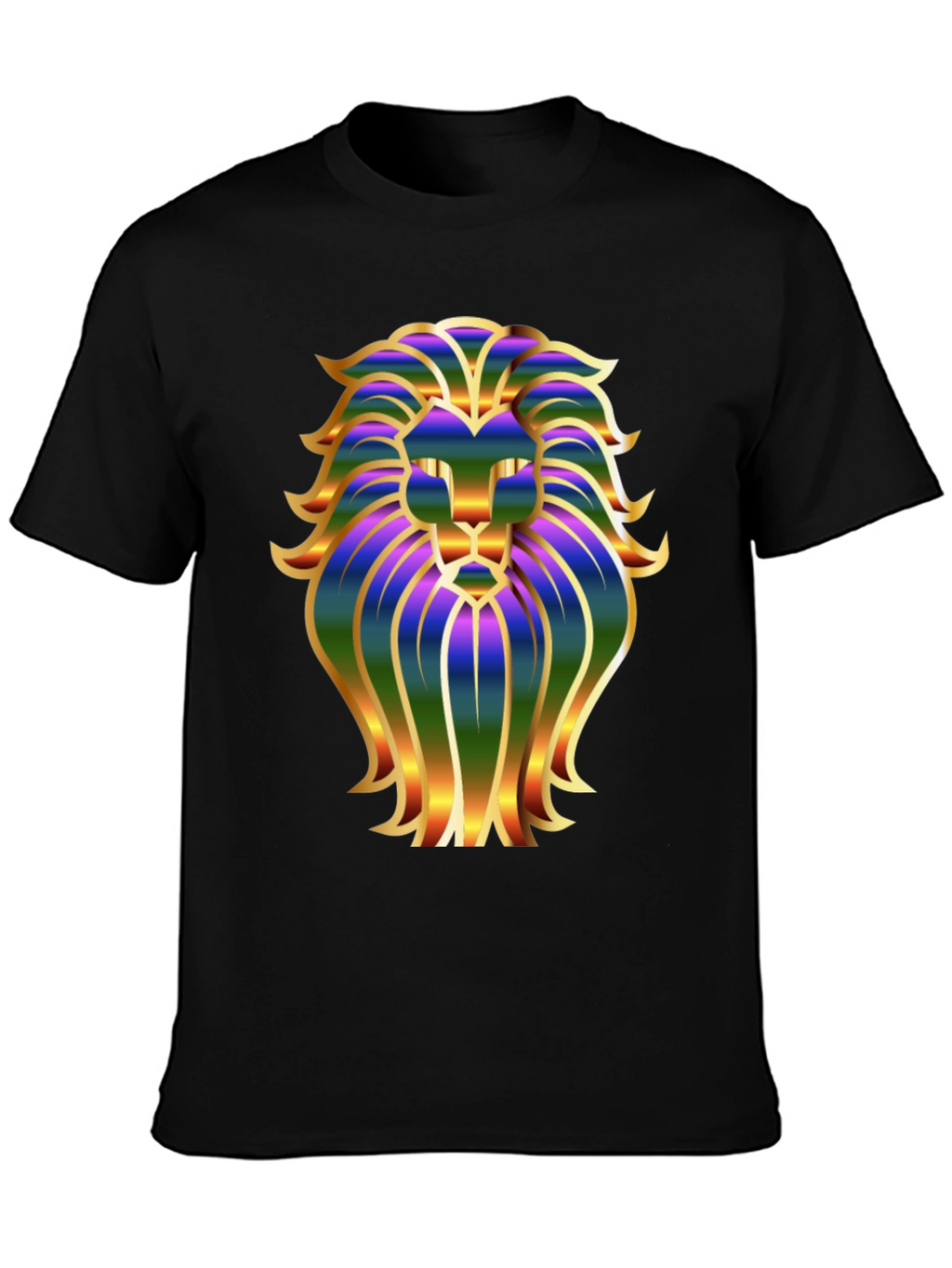 Lion Graphic Black T-Shirt