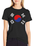 South Korea Flag Graphic T-Shirt
