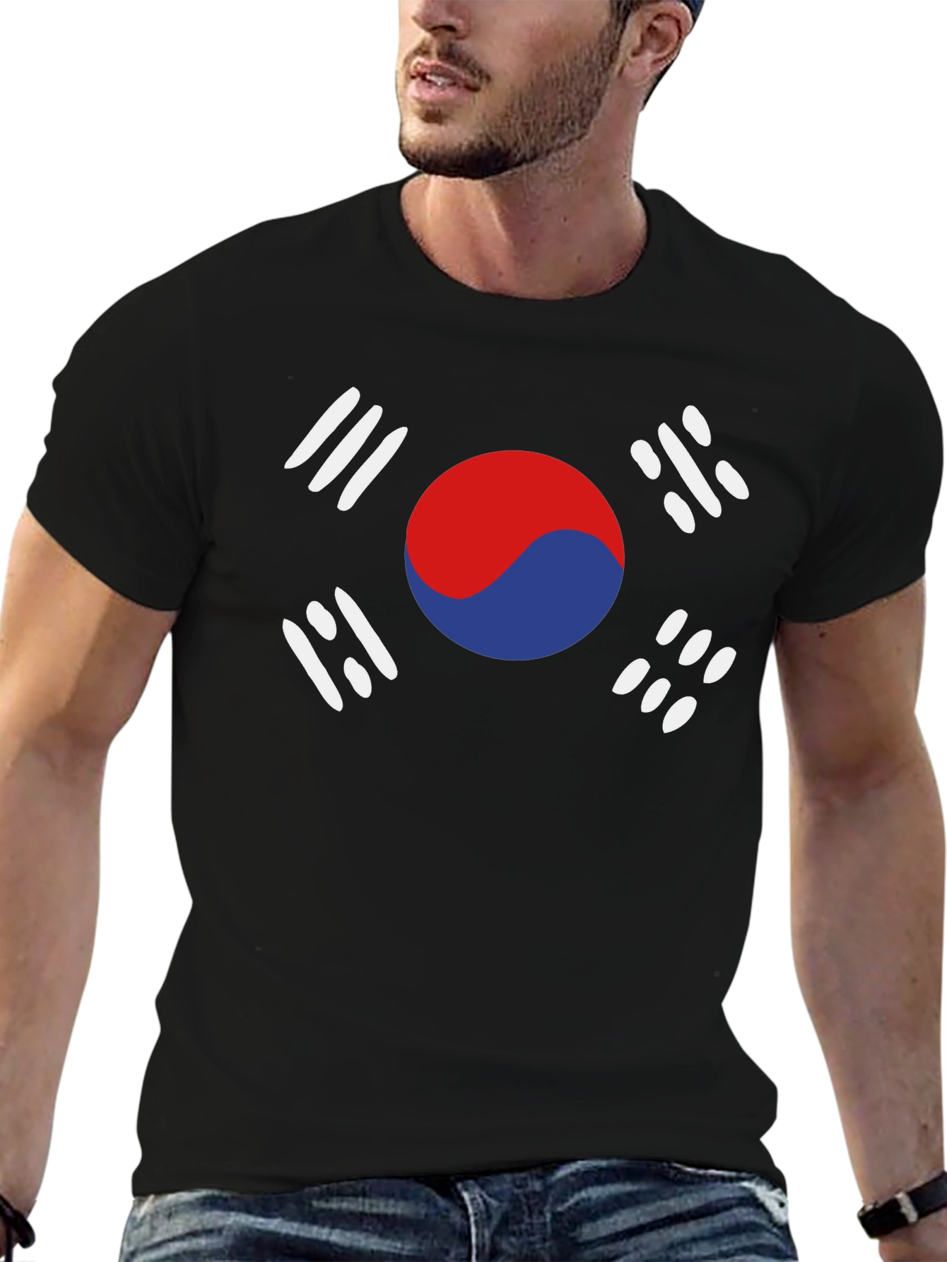 South Korea Flag Graphic T-Shirt