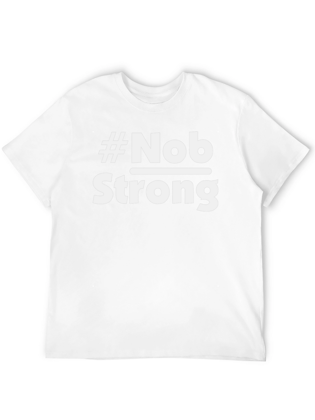 #Nob Strong Black T-Shirt - Statement Tee