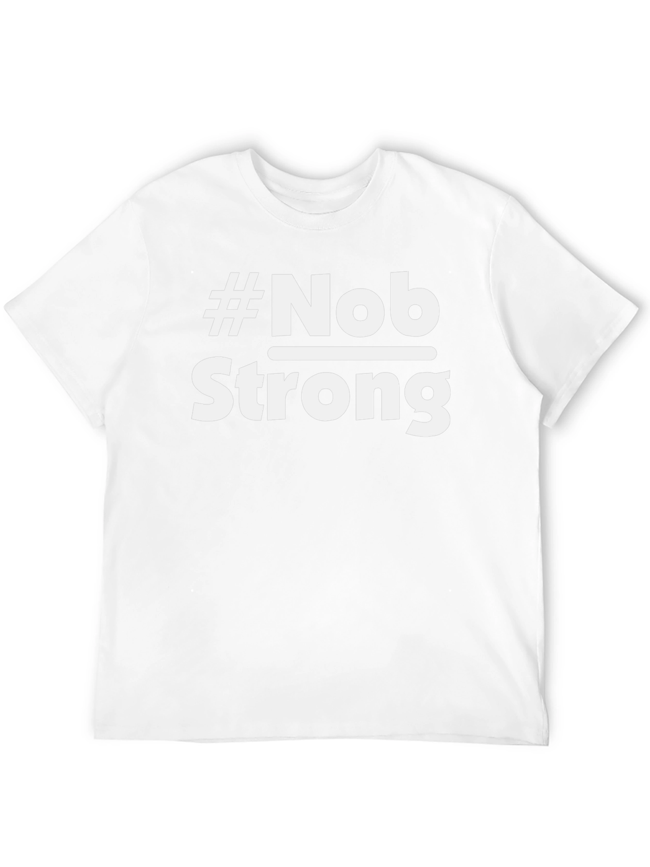 #Nob Strong Black T-Shirt - Statement Tee