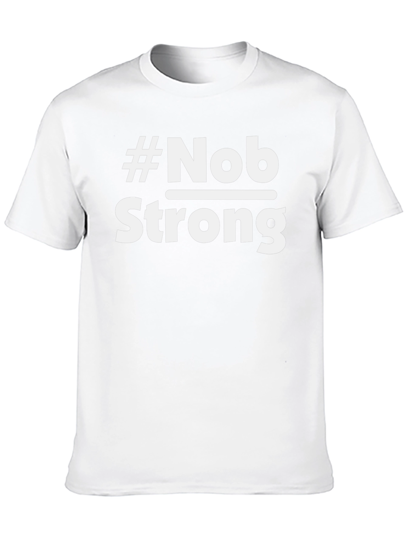 #Nob Strong Black T-Shirt - Statement Tee