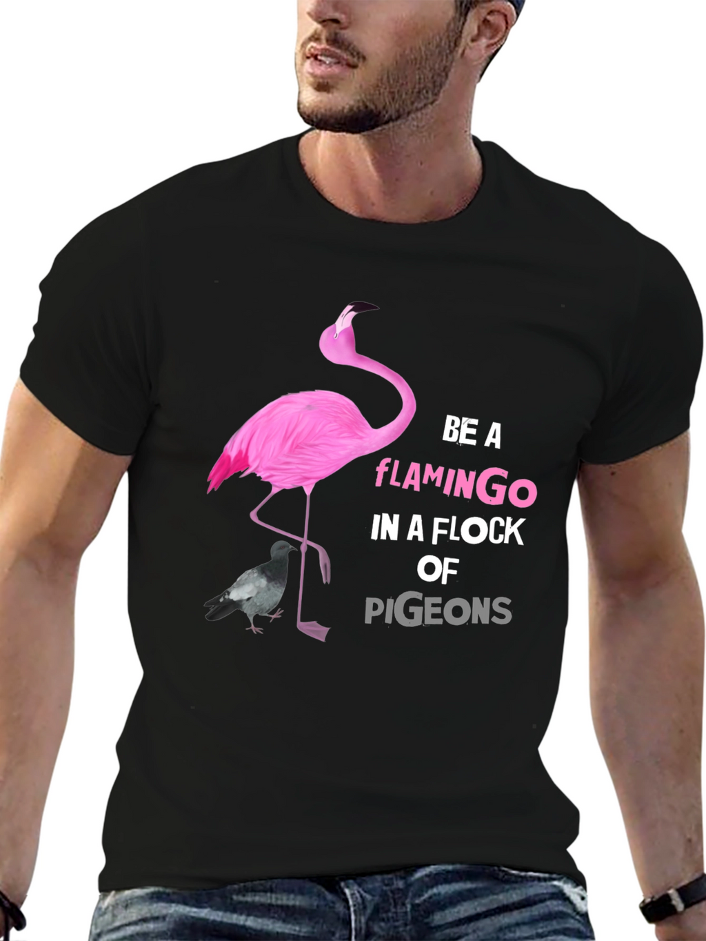 Be A Flamingo Graphic T-Shirt