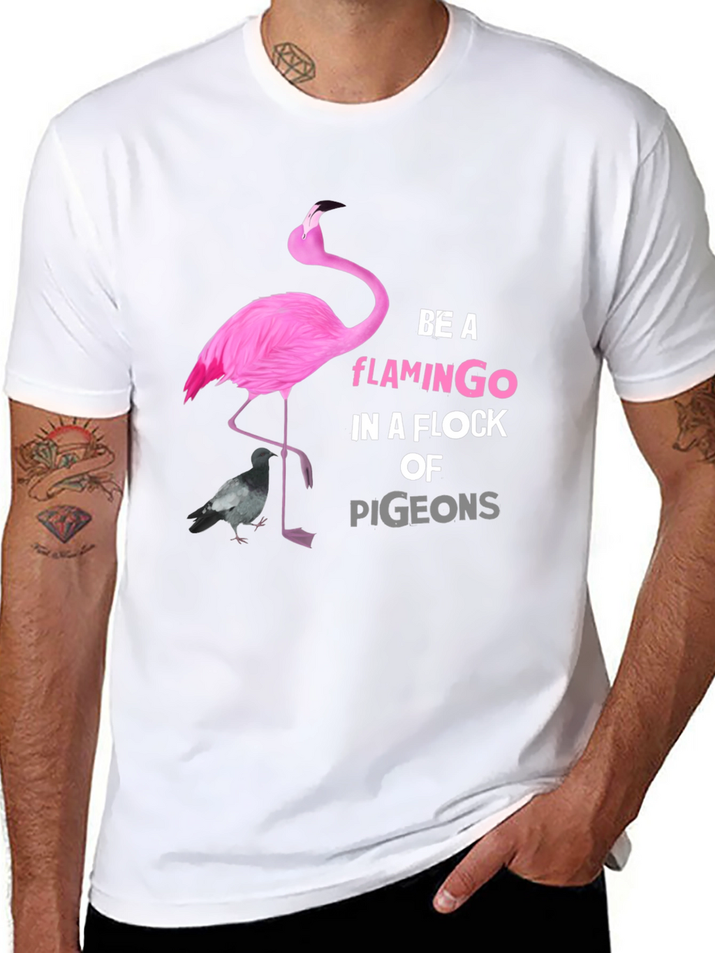 Be A Flamingo Graphic T-Shirt
