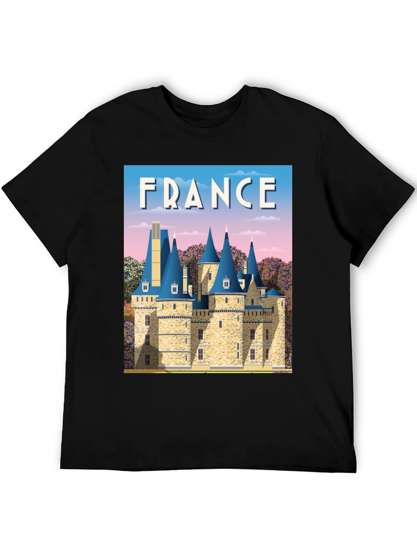 France Chateau T-Shirt - Travel Souvenir Tee