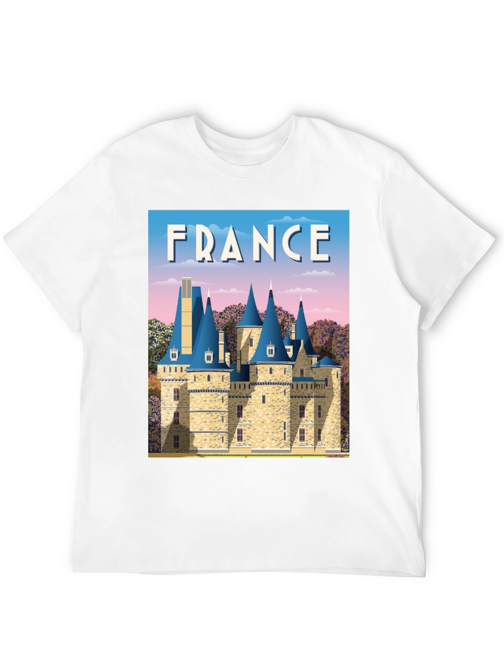 France Chateau T-Shirt - Travel Souvenir Tee