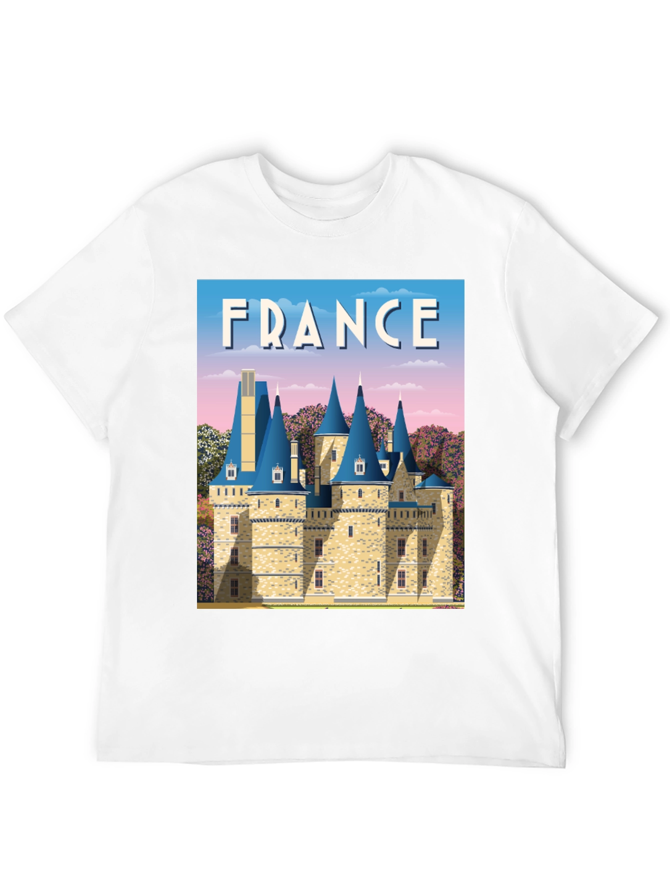 France Chateau T-Shirt - Travel Souvenir Tee