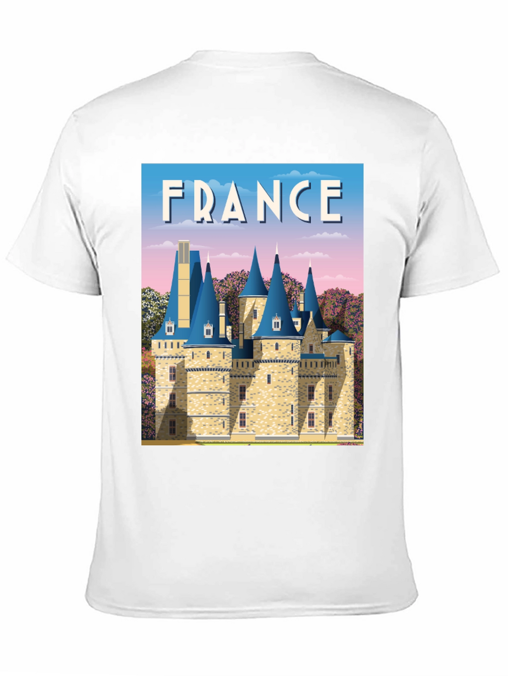 France Chateau T-Shirt - Travel Souvenir Tee