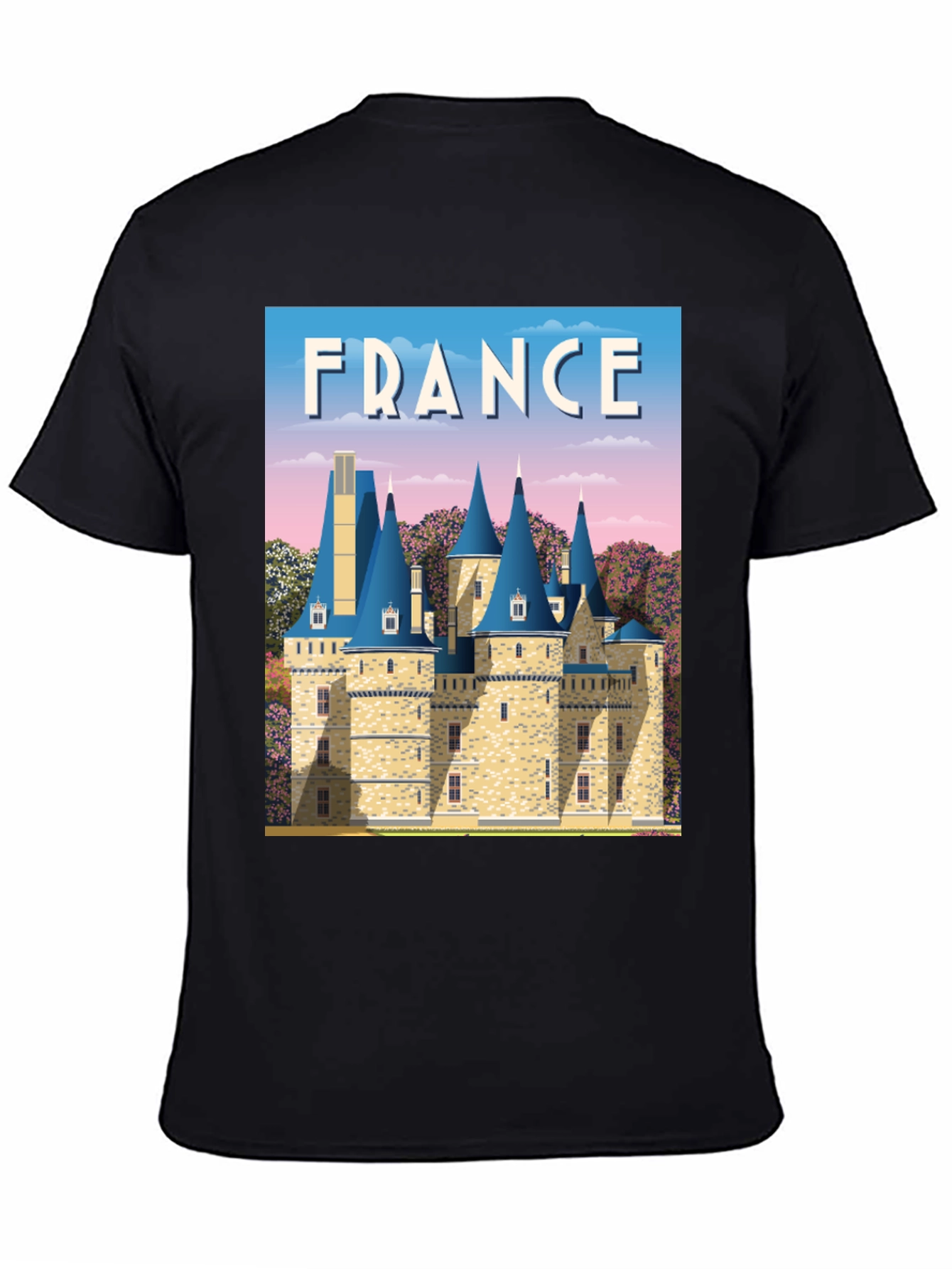 France Chateau T-Shirt - Travel Souvenir Tee