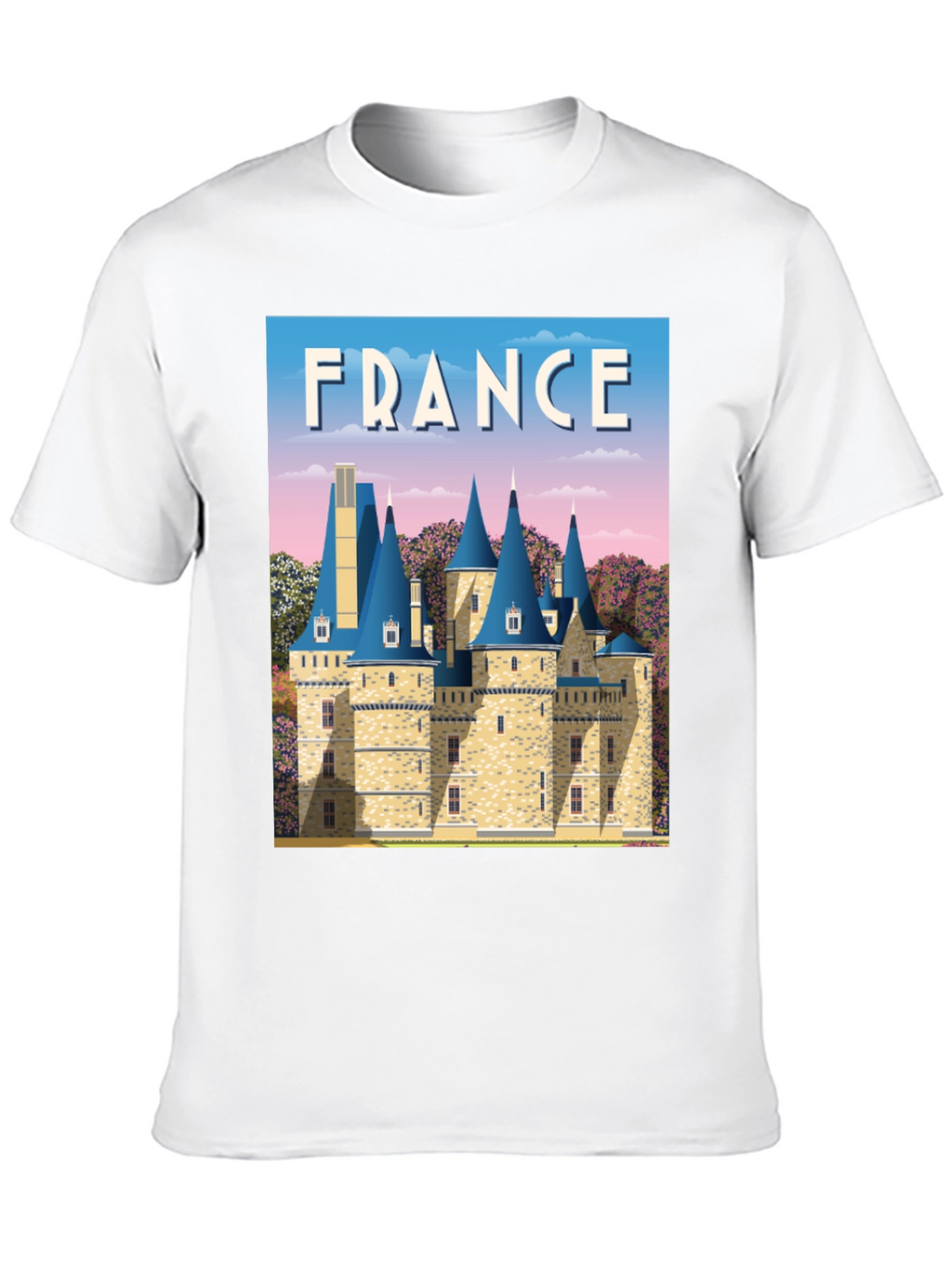 France Chateau T-Shirt - Travel Souvenir Tee