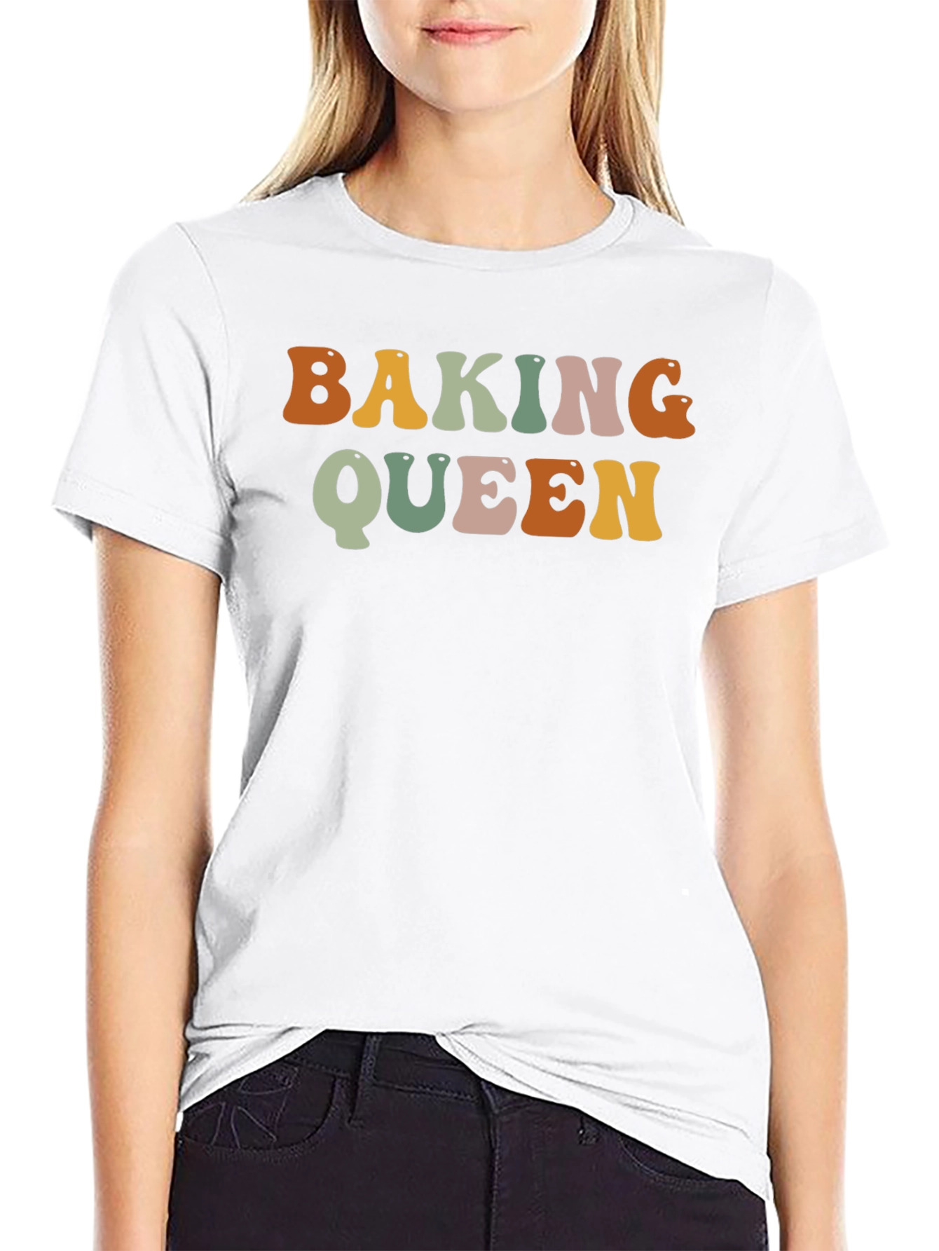 Baking Queen Retro T-Shirt - Fun Baker Gift