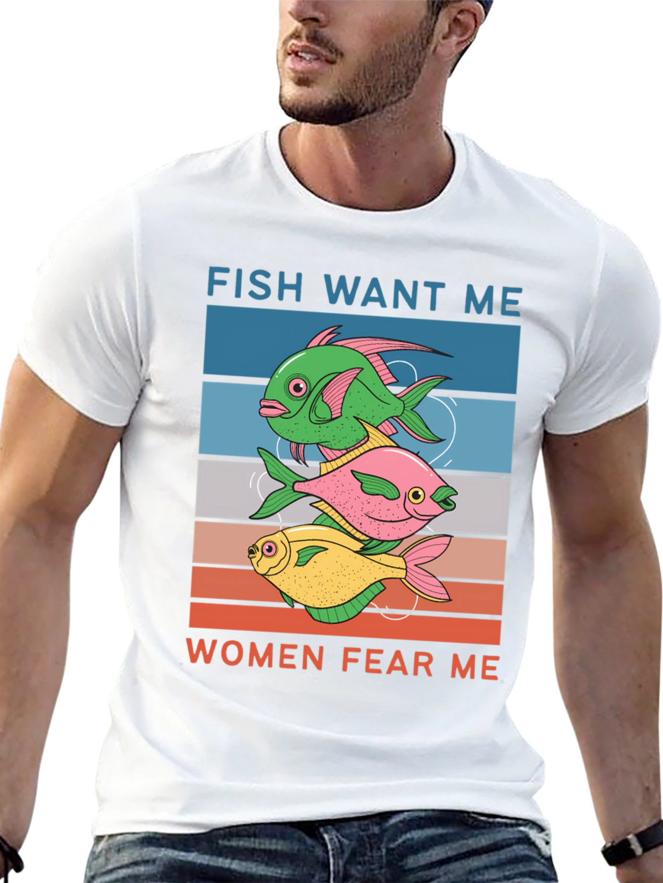 Fish Want Me Women Fear Me Graphic Tee