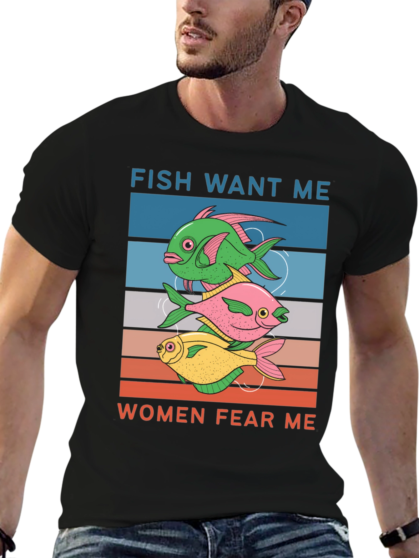 Fish Want Me Women Fear Me Graphic Tee