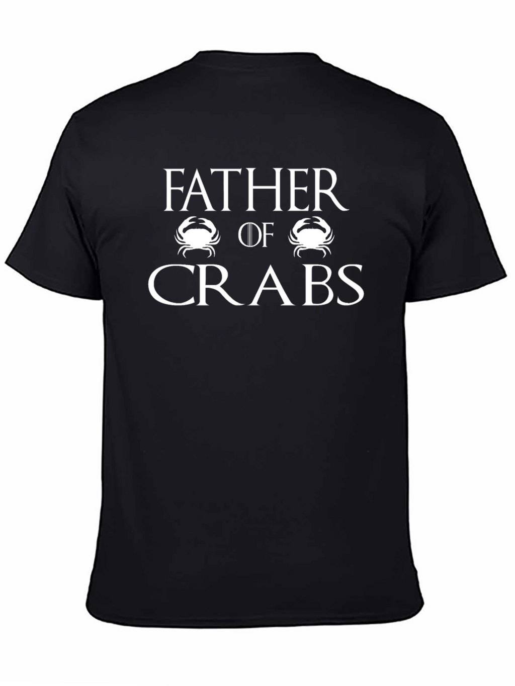 Father of Crabs Graphic Tee - Black Cotton T-Shirt