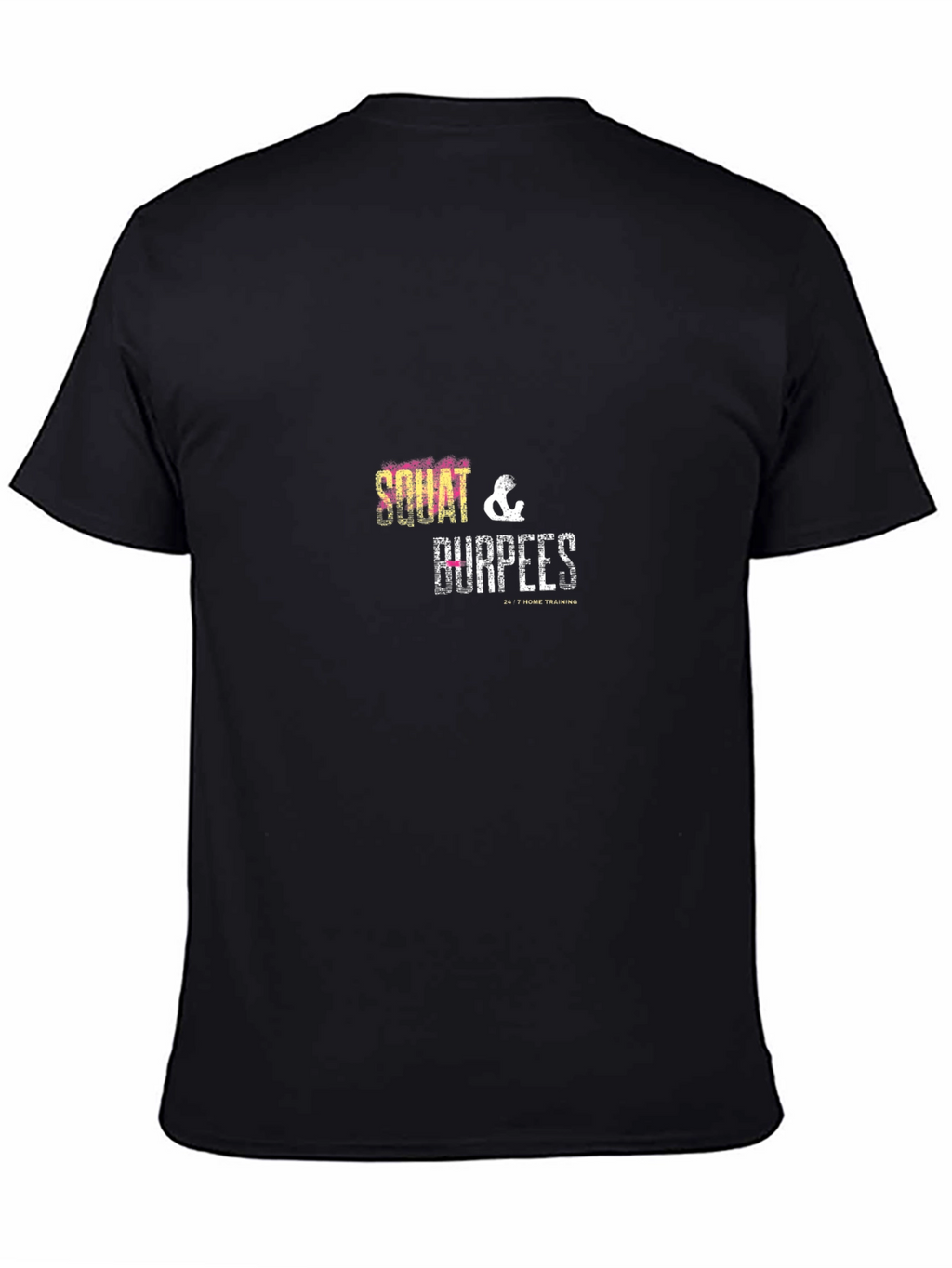 Squat & Burpees Black Graphic T-Shirt