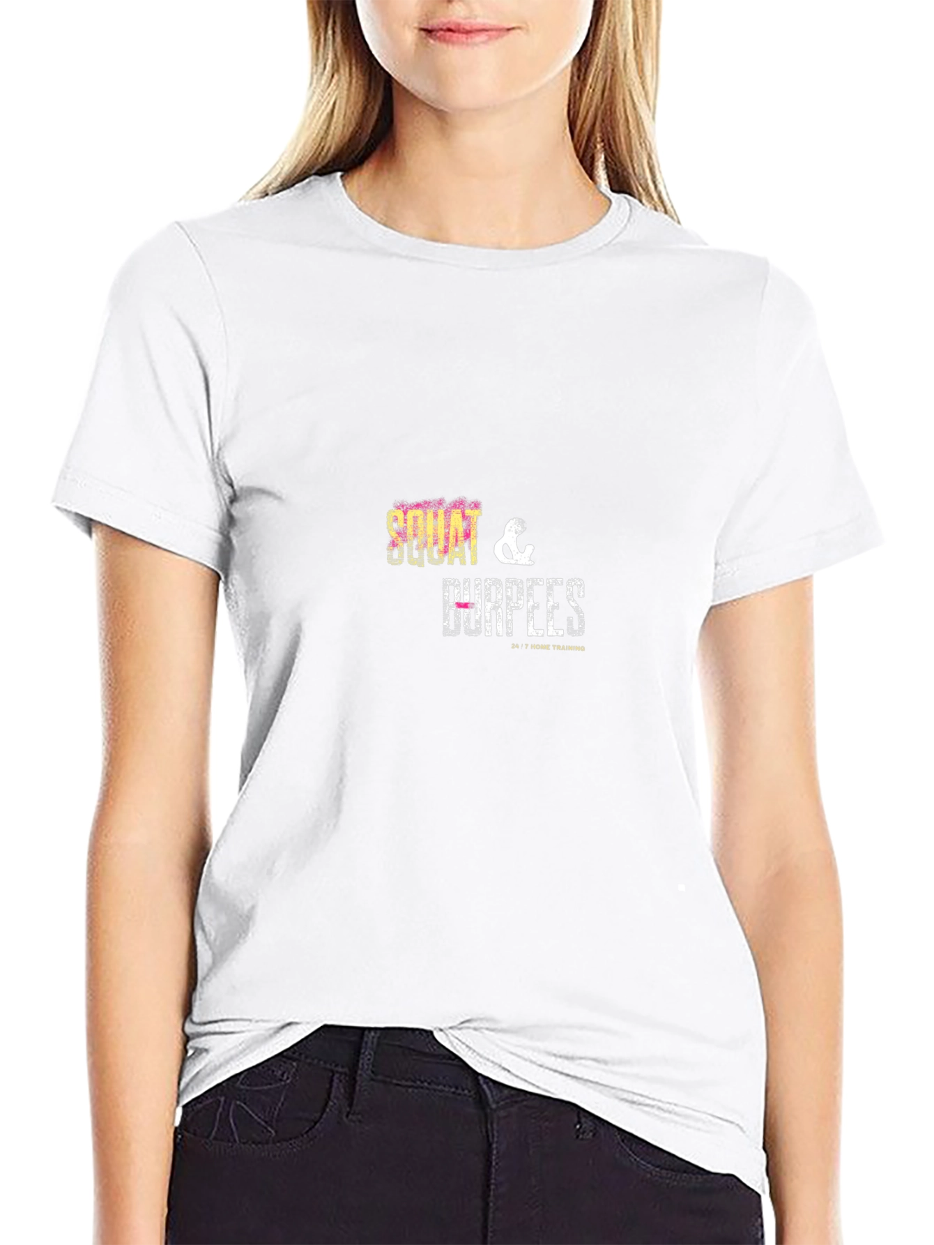 Squat & Burpees Black Graphic T-Shirt