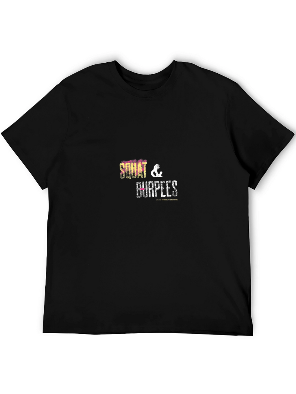 Squat & Burpees Black Graphic T-Shirt