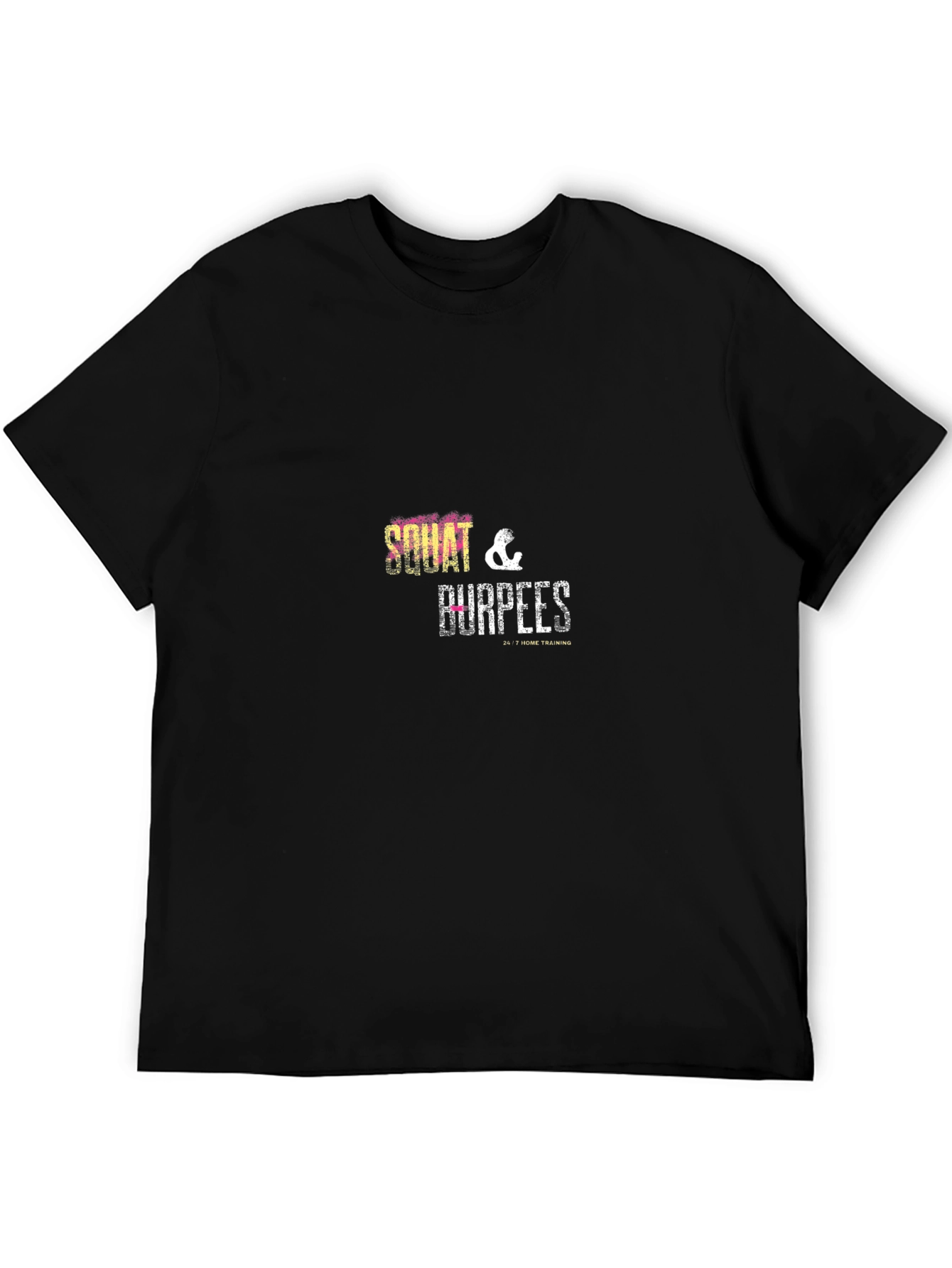 Squat & Burpees Black Graphic T-Shirt