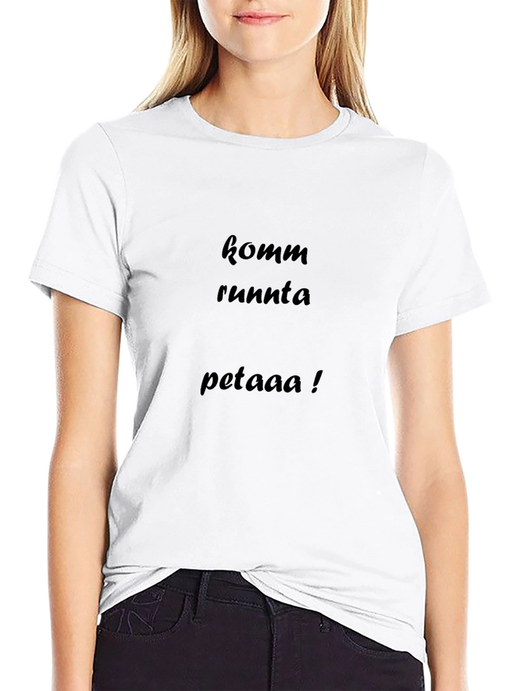 Komm Runnta Petaaa Black T-Shirt