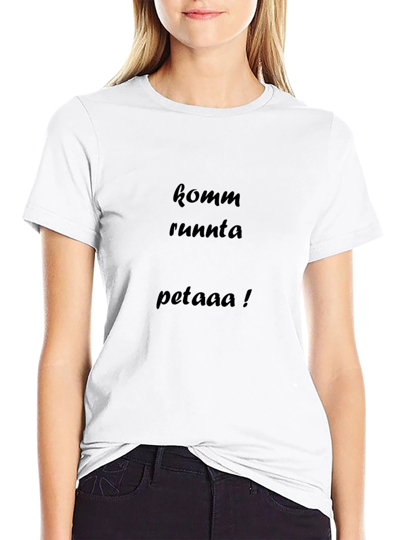 Komm Runnta Petaaa Black T-Shirt