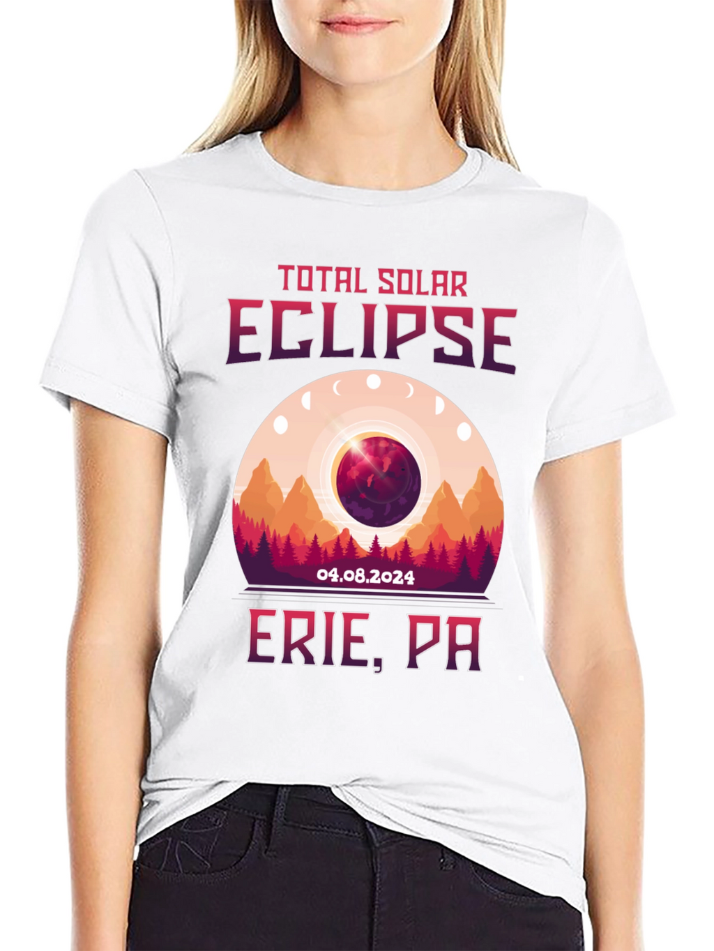 Total Solar Eclipse Erie PA T-Shirt