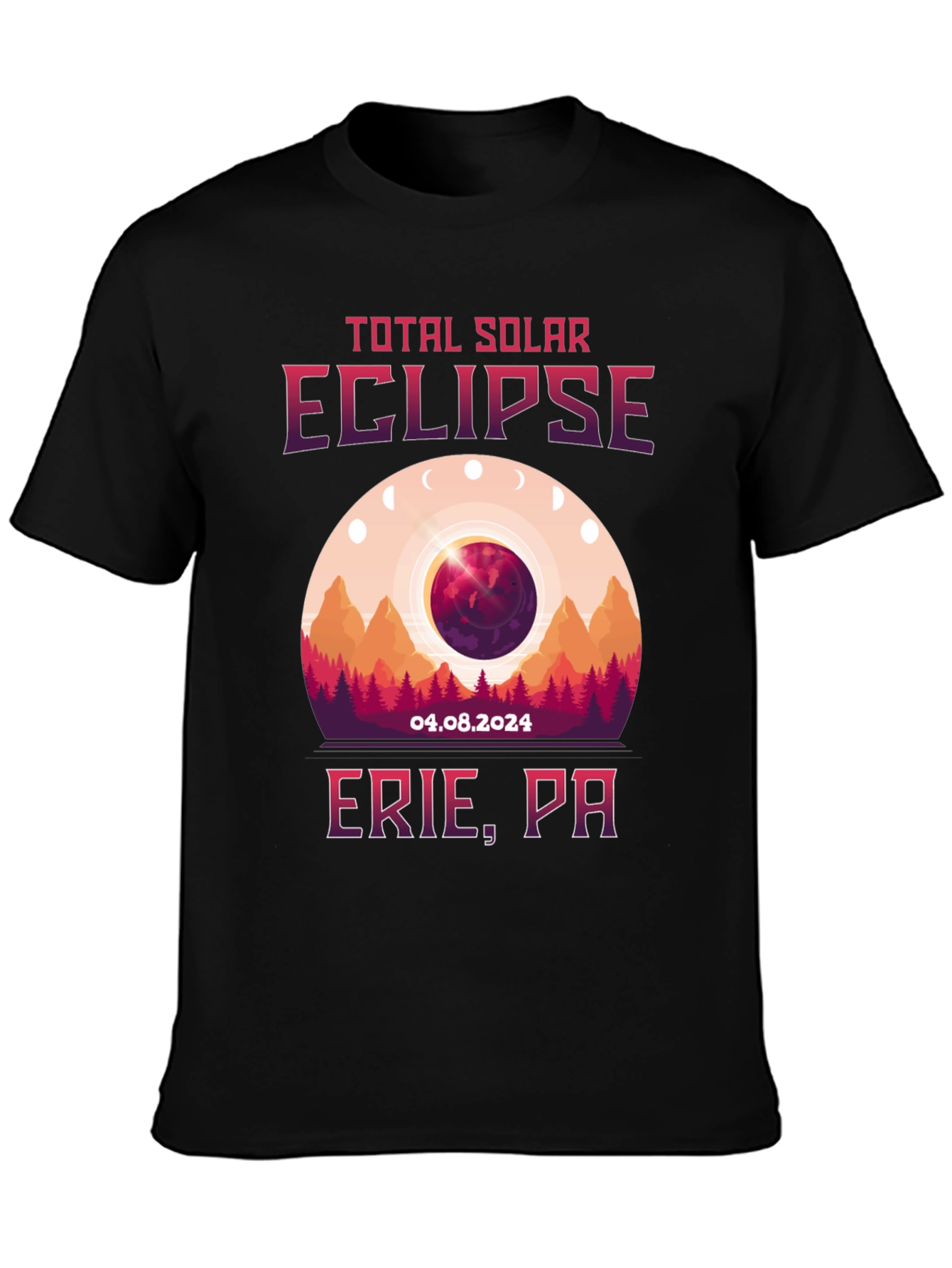 Total Solar Eclipse Erie PA T-Shirt